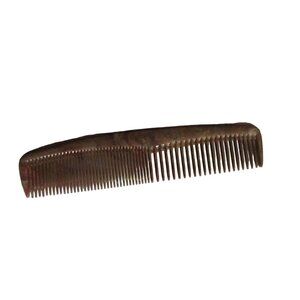 Vintage Swirled 1950s Hair Comb 4.5" Better Brushes Brand Brown Marbled Plastic